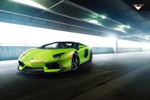 Lamborghini Aventador-V Roadster The Hulk by Vorsteiner 2014 года